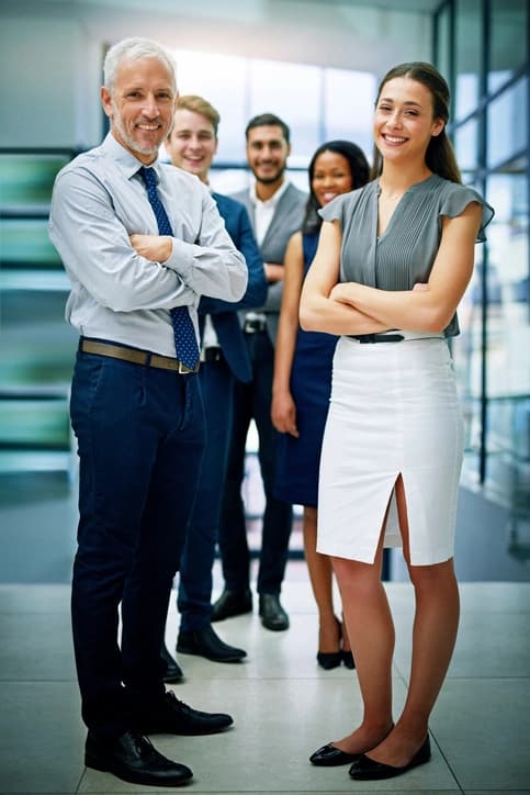 Zedtreeo remote staffing team collaborating in a modern office