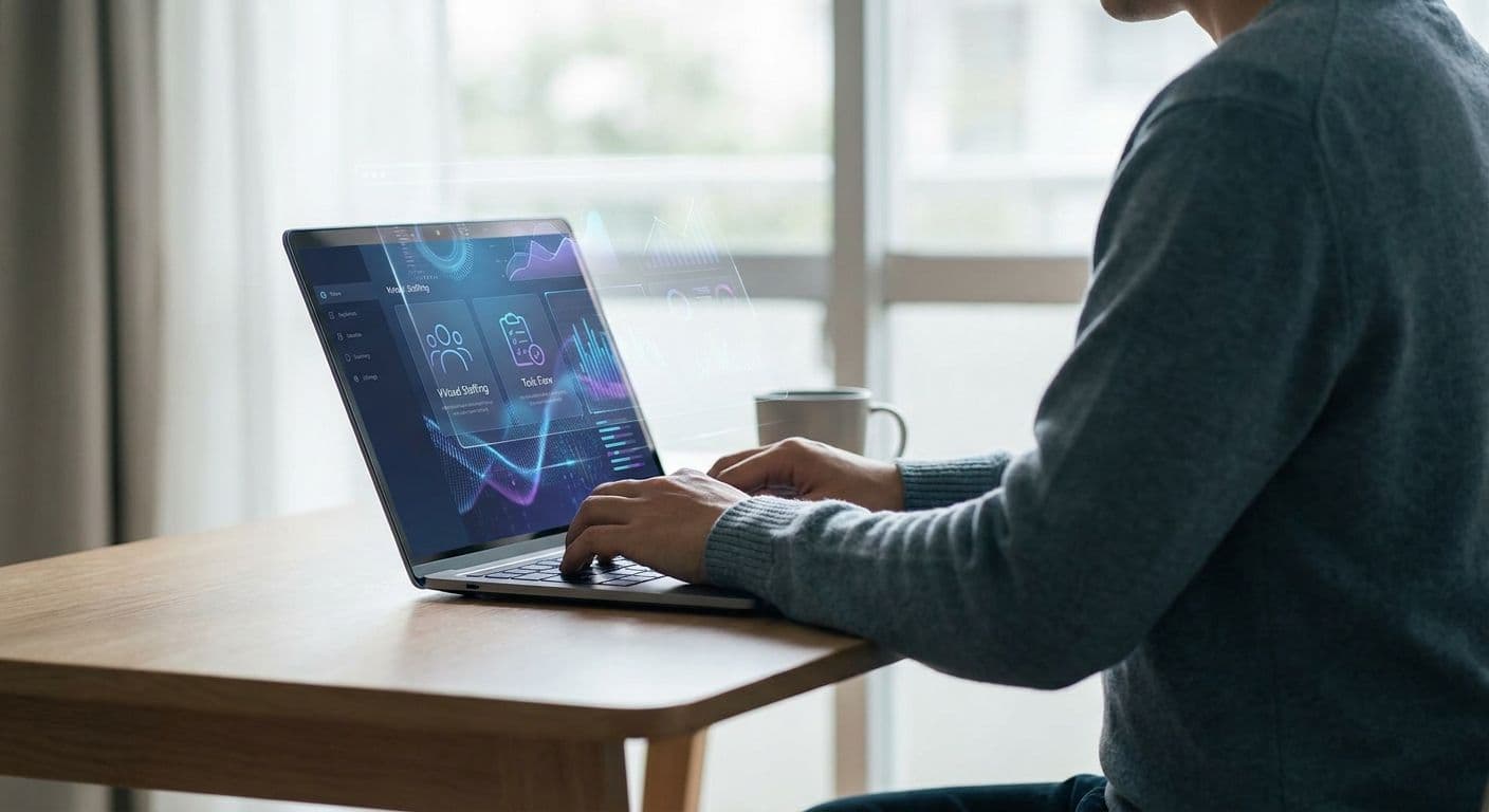 AI-integrated virtual staffing productivity comparison