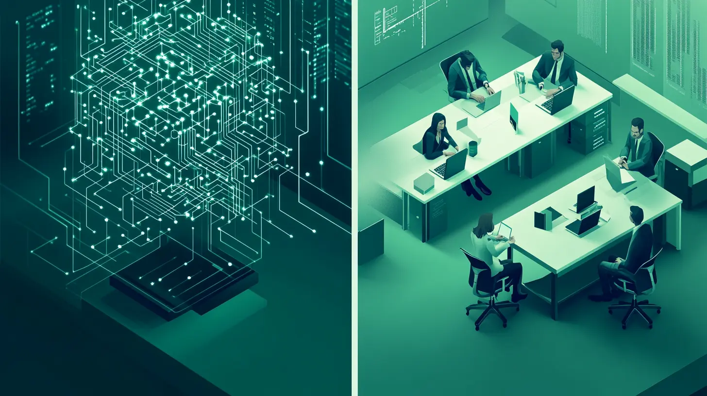 AI vs outsourcing decision matrix 2026 — automate or hire AI-ready