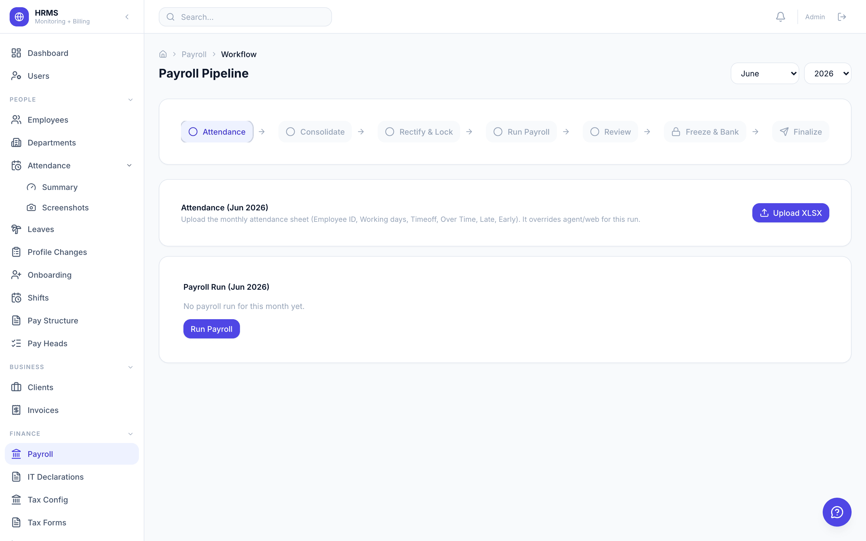 Zedtreeo Platform — payroll with salary CTC structures and processing