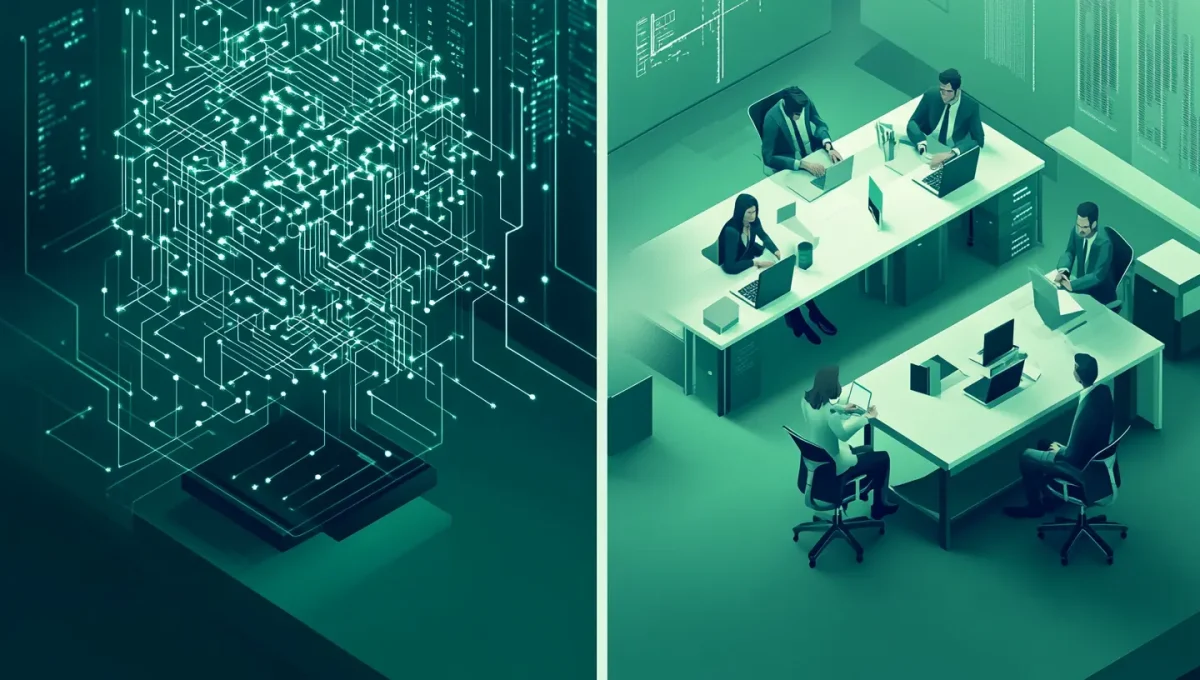 AI automation versus outsourcing — comparing costs, capabilities, and the hybrid model pairing offshore professionals with AI tools